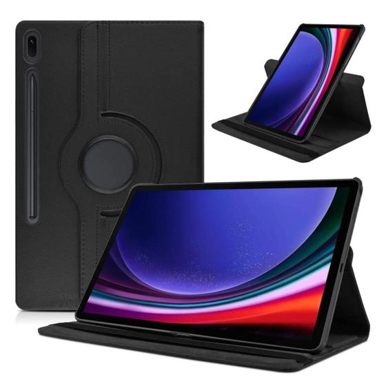 Imagem de Case Giratória 360 Couro Para Tablet Samsung S9 11 X716