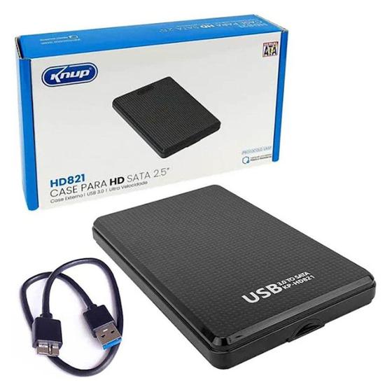 Case Hd 2.5 Externo Usb 3.0 Ultra Sata Knup Menor preço em Case Hd 2.5 Externo Usb 3.0 Ultra Sata Knup