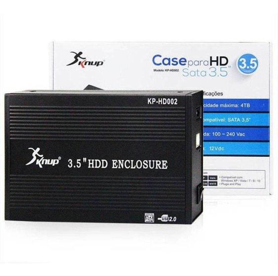 Imagem de Case HD 3.5 Sata USB 2.0 Knup KP-HD002