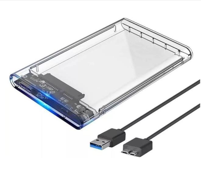 Imagem de Case HD externo 2.5 Usb 3.0 Sata- Transparente