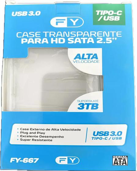 Imagem de Case Hd Externo Notebook Adaptador Ssd Gaveta Usb 3.1 Tip C