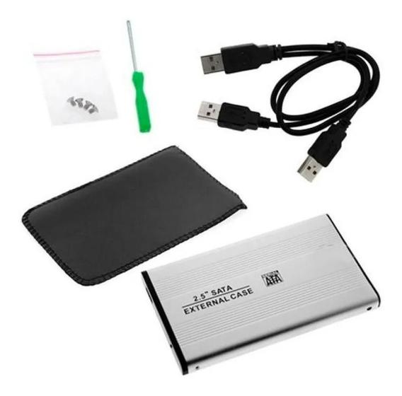 Case Hd Externo Notebook Sata 2.5 Usb 2.0 Gaveta Hd Slim Menor preço em Case Hd Externo Notebook Sata 2.5 Usb 2.0 Gaveta Hd Slim