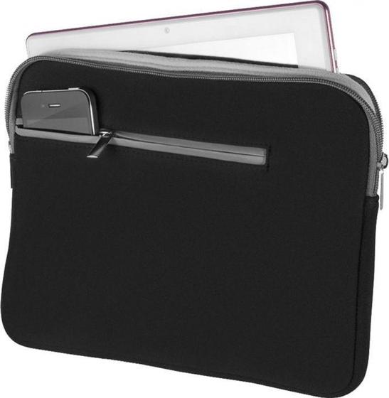 Case notebook 14" neoprene preto e cinza bo207 multilaser Capas e
