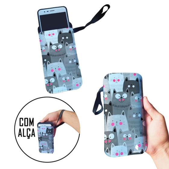 Imagem de Case para Celular Gato Gatinho Fofo Cinza