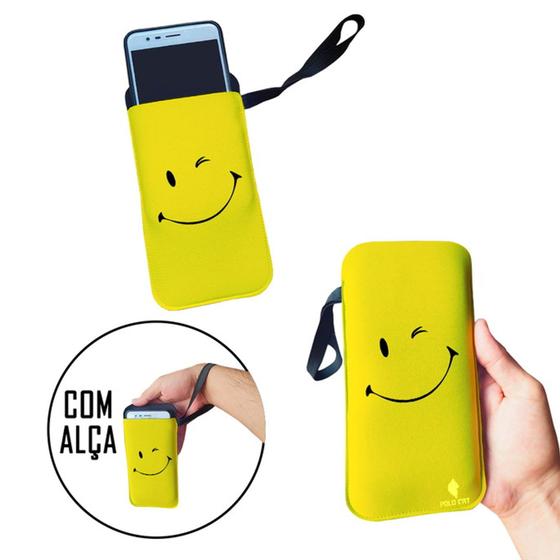 Imagem de Case para Celular Smile Fundo Amarelo Sorriso