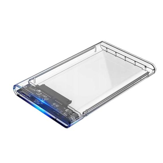 Imagem de Case Para Hd 2.5 Sata Usb 3.0 Transparente Slim Externo