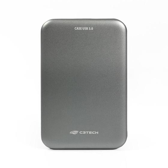 Imagem de Case para HD Externo 2,5 C3Tech, SATA, USB 3.0, Cinza - CH-350CB