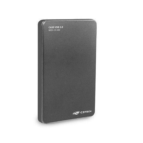 Imagem de Case para HD Externo 2,5 USB 2.0 CH-200GY Grafite C3 TECH