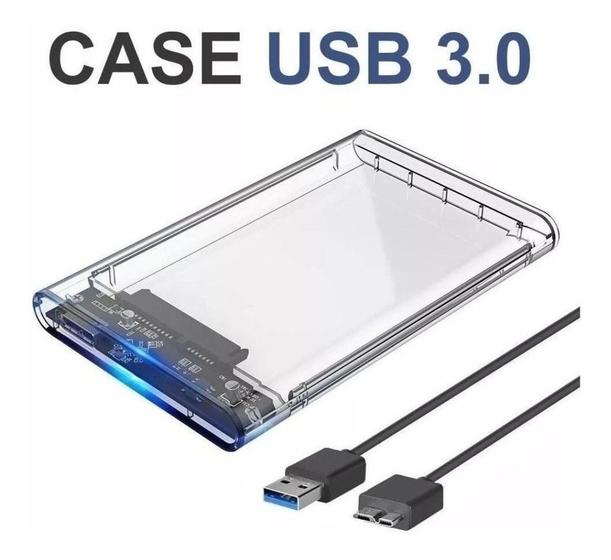 Case Para Hd Externo Transparente Notebook Sata 2.5 Usb 3.0 Menor preço em Case Para Hd Externo Transparente Notebook Sata 2.5 Usb 3.0