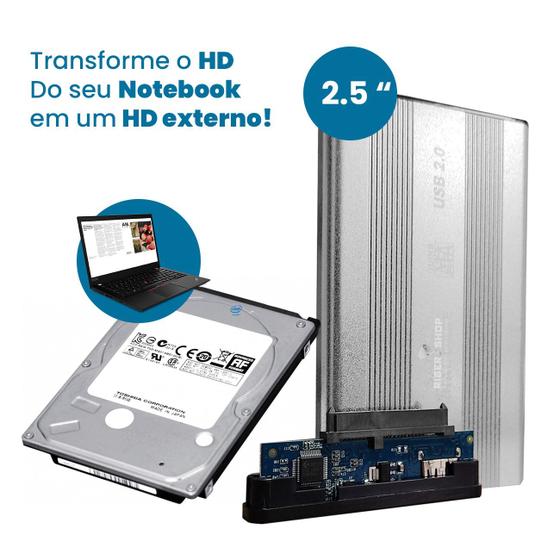 Case Para HD Notebook Externo 2.5" Usb Dniub Case para HD Externo