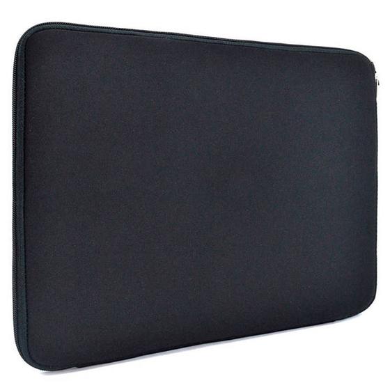 Imagem de Case para Notebook 15,6 Polegadas Preto Neoprene Legítimo Impermeável com Alça Interna Reliza Basic