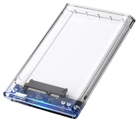 Imagem de CASE para usar com HD Externo case 3.0 HDD OU SSD SATA- Transparente