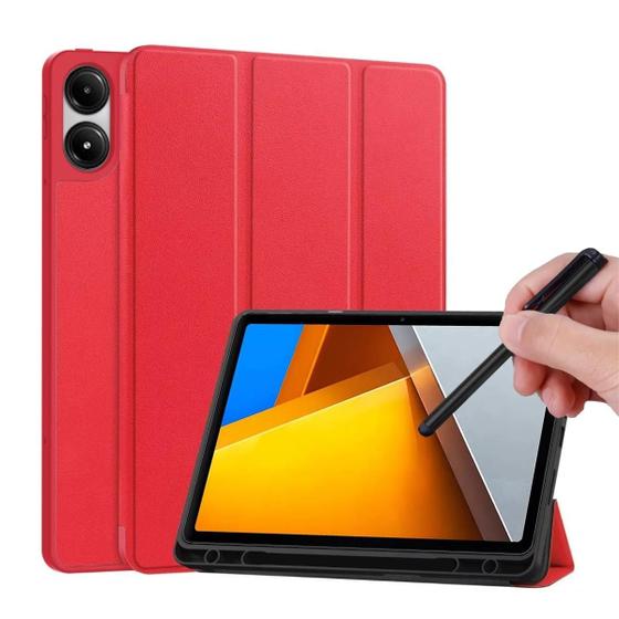 Imagem de Case Premium Slot Caneta Para Xiaomi Poco Pad 12.1 + Caneta