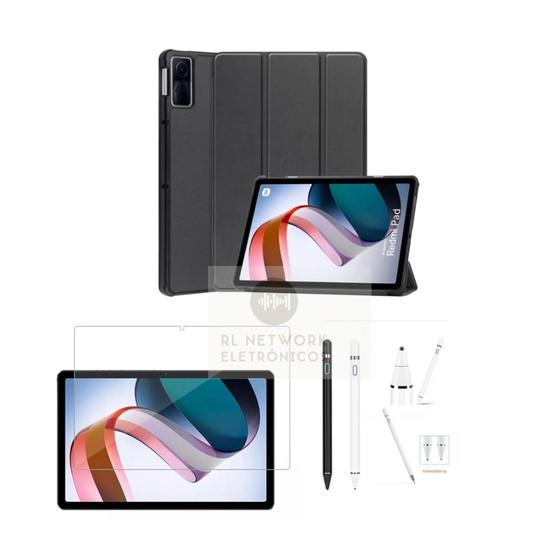 Case Smart + Caneta touch recarregável+ Película Para Tablet Redmi Pad 10.6 Menor preço em Case Smart + Caneta touch recarregável+ Película Para Tablet Redmi Pad 10.6