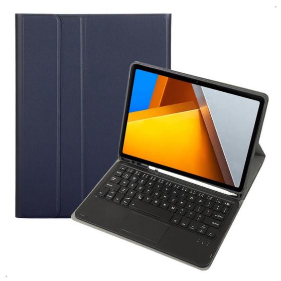 Imagem de Case Teclado Para Tablet Xiaomi Poco Pad 12.1+ Caneta Stylus