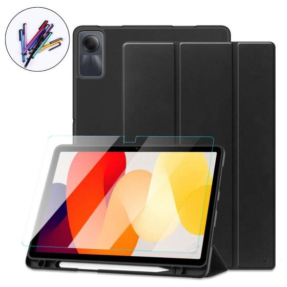 Imagem de Case Tpu+Caneta+Vidro Compatível Redmi Pad Se 11 Preto