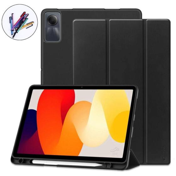 Imagem de Case Tpu Magnética+Caneta Compatível Redmi Pad Se 11 Preto