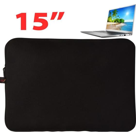 Imagem de Cases para notebook preto 15 pol. reflex