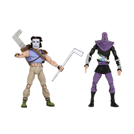 Casey jones vs foot soldier 7" scale action figure teenage mutant