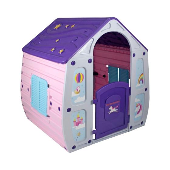 Imagem de Casinha Brinquedo Com Portas E Janelas Infantil Playground