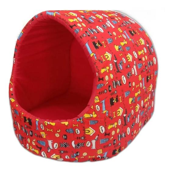 Imagem de Casinha Cama Pet Macia Para Cachorro e Gatos Iglu Toca GG