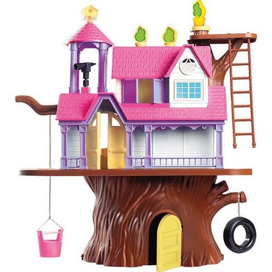 Imagem de Casinha de boneca Casa Na Arvore C/4 Bonecos Homeplay