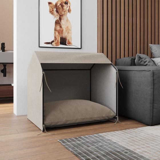 Casinha de Cachorro Pet Tati Raças Pequenas - Bege Menor preço em Casinha de Cachorro Pet Tati Raças Pequenas - Bege
