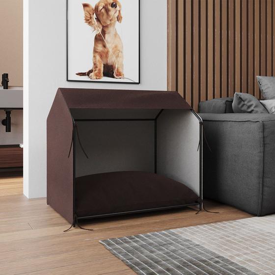 Casinha de Cachorro Pet Tati Raças Pequenas - Marrom Menor preço em Casinha de Cachorro Pet Tati Raças Pequenas - Marrom