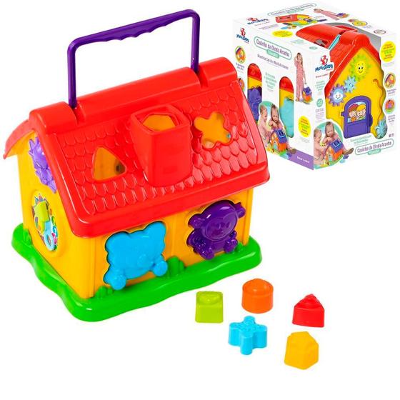 Casinha Didática Dinda Aranha Casa Educativa Infantil Jogo - Mercotoys ...