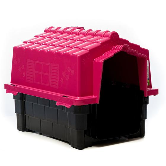 Casinha p cachorro Eco colors casa cães plástico N6 - Rosa Menor preço em Casinha p cachorro Eco colors casa cães plástico N6 - Rosa