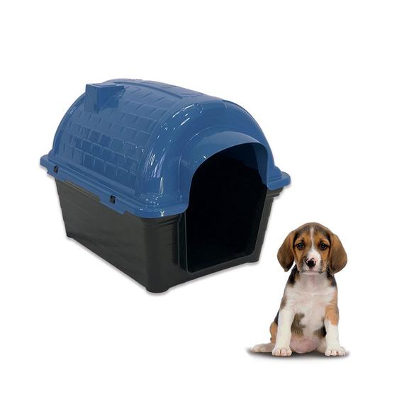 Imagem de Casinha Pet Raças Pequenas N1 Iglu para Cachorro Azul