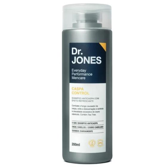 Caspa Control Shampoo Anticaspa Refrescante 200ml - Dr. Jones Imagem de Caspa Control Shampoo Anticaspa Refrescante 200ml - Dr. Jones