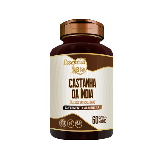 Imagem de Castanha Da Índia 500mg 60 Cápsulas Essencial Bio