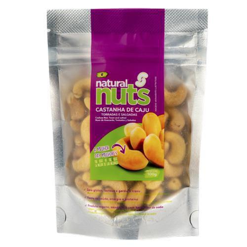 Imagem de Castanha De Caju Torrada E Salgada - Natural Nuts 100g