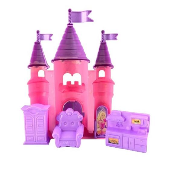 Imagem de Castelo Bonecas 5 pç brinquedo castelo aventuras novidade 