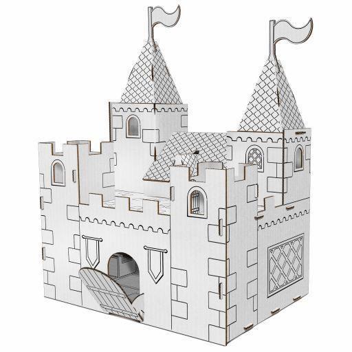 Imagem de Castelo De Papelão Para Montar E Colorir