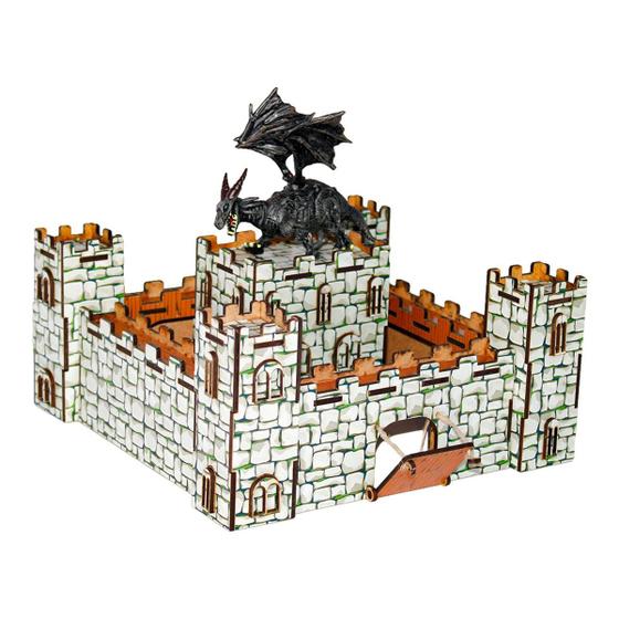 Imagem de Castelo Do Dragão Brinquedo Infantil Madeira Mdf Divertido