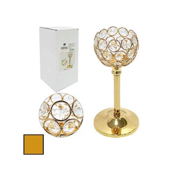 Castiçal Decorativo Dourado - FWB - Castiçal - Magazine Luiza