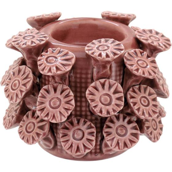 Imagem de Castiçal Decorativo Porta Velas de Cerâmica Premium 8x10cm