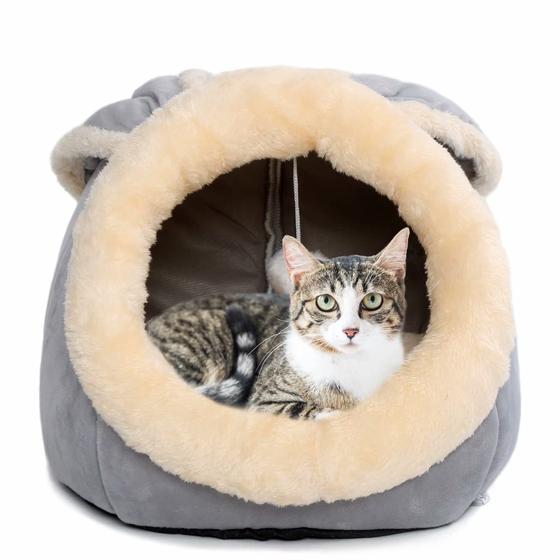 Imagem de Cat Bed Garlifden para gatos domésticos e cães pequenos antiderrapante