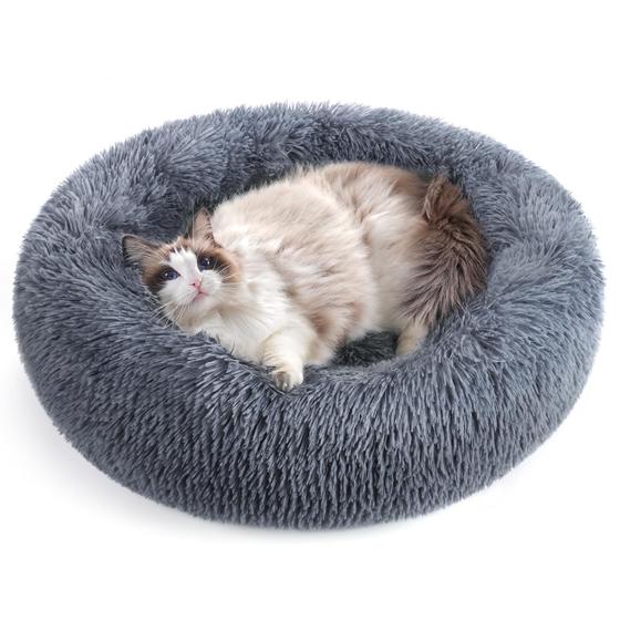 Imagem de Cat Bed Rabbitgoo para gatos domésticos 60x60x14,5 cm, poliéster macio