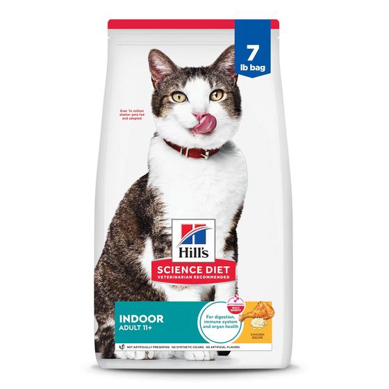 Imagem de Cat Food Hill's Science Diet Indoor Senior 11+ Chicken 3,18 kg