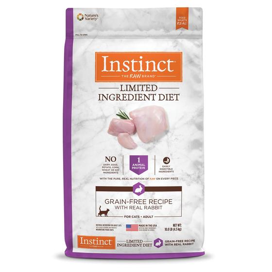 Imagem de Cat Food Instinct com ingredientes limitados Diet Rabbit 4,54 kg