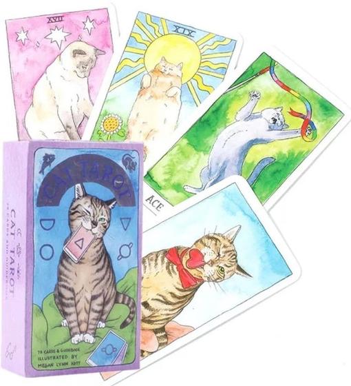 Imagem de Cat Tarot Deck Tarô dos Gatos Baralho de Cartas de Oráculo