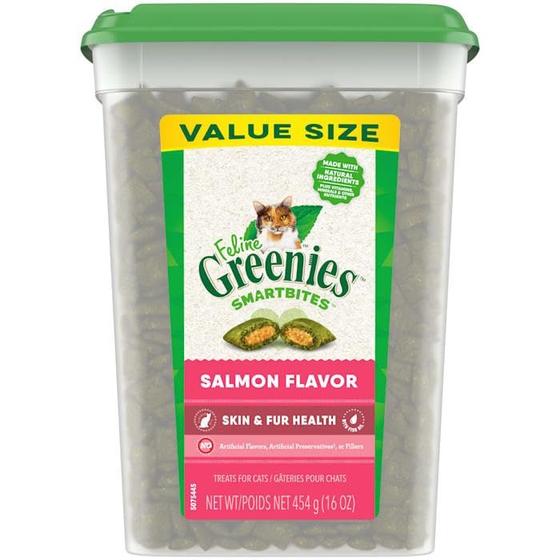 Imagem de Cat Treats Greenies Smartbites Sabor Salmão 454ml