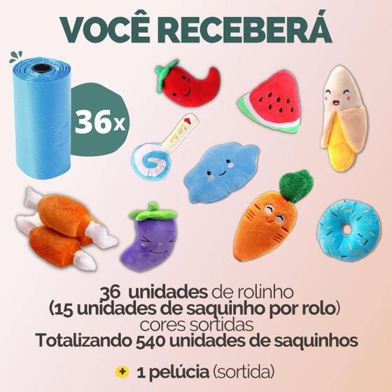 Imagem de Cata Caca Saquinho Saco Pet Refil Higiênico Para Cães Gatos Passeio - Escolha Seu Kit