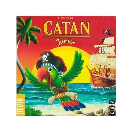 Imagem de Catan Junior Jogo de Tabuleiro Em Português Board Game Devir