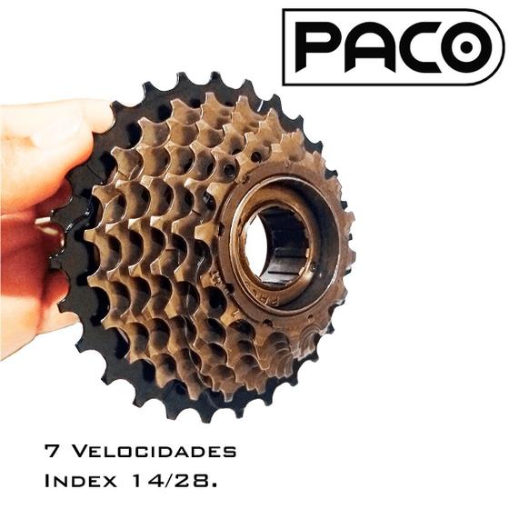 Catraca 7 Velocidades Roda Livre 21v Rosca Index Para Bikes Urbanas Mtb ...
