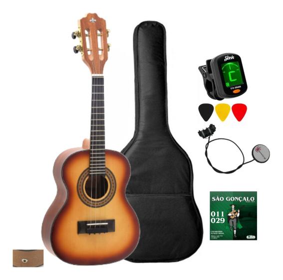 Imagem de Cavaco Eletroacustico Strinberg Cs25 Hbs Kit Com Piezo