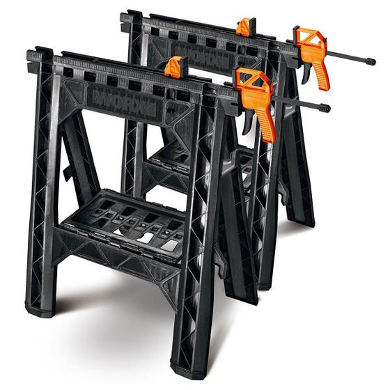 CAVALETE BANCADA MULTIUSO SAWHORSE WS065 (o Par) WORX Menor preço em CAVALETE BANCADA MULTIUSO SAWHORSE WS065 (o Par) WORX